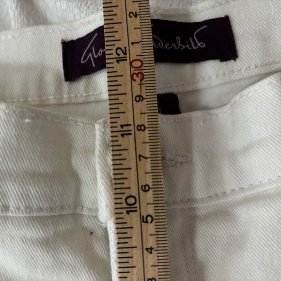 Gloria Vanderbilt Amanda White Denim Jeans Size 14 Short - Picture 6 of 9